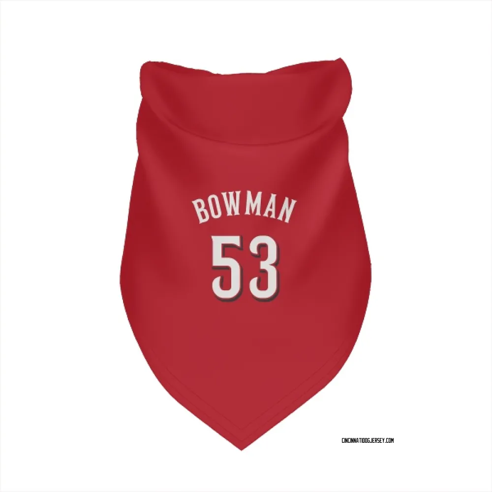 Cincinnati Reds Cooper Bowman Scarlet Pet Bandana for Dog & Cat