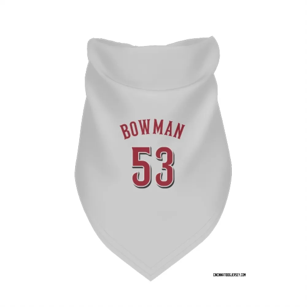Cincinnati Reds Cooper Bowman White Pet Bandana for Dog & Cat