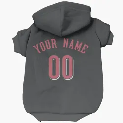 Cincinnati Reds Custom Black Pet Hoodie for Dog & Cat