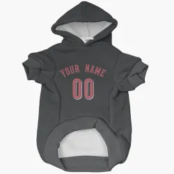 Cincinnati Reds Custom Black Pet Hoodie for Dog & Cat