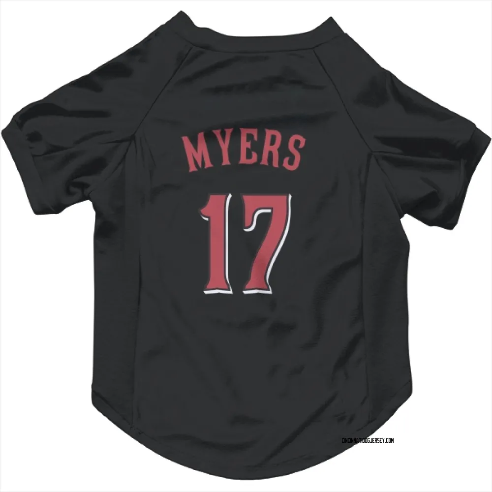 Cincinnati Reds Dane Myers Black Pet Jersey for Dog & Cat