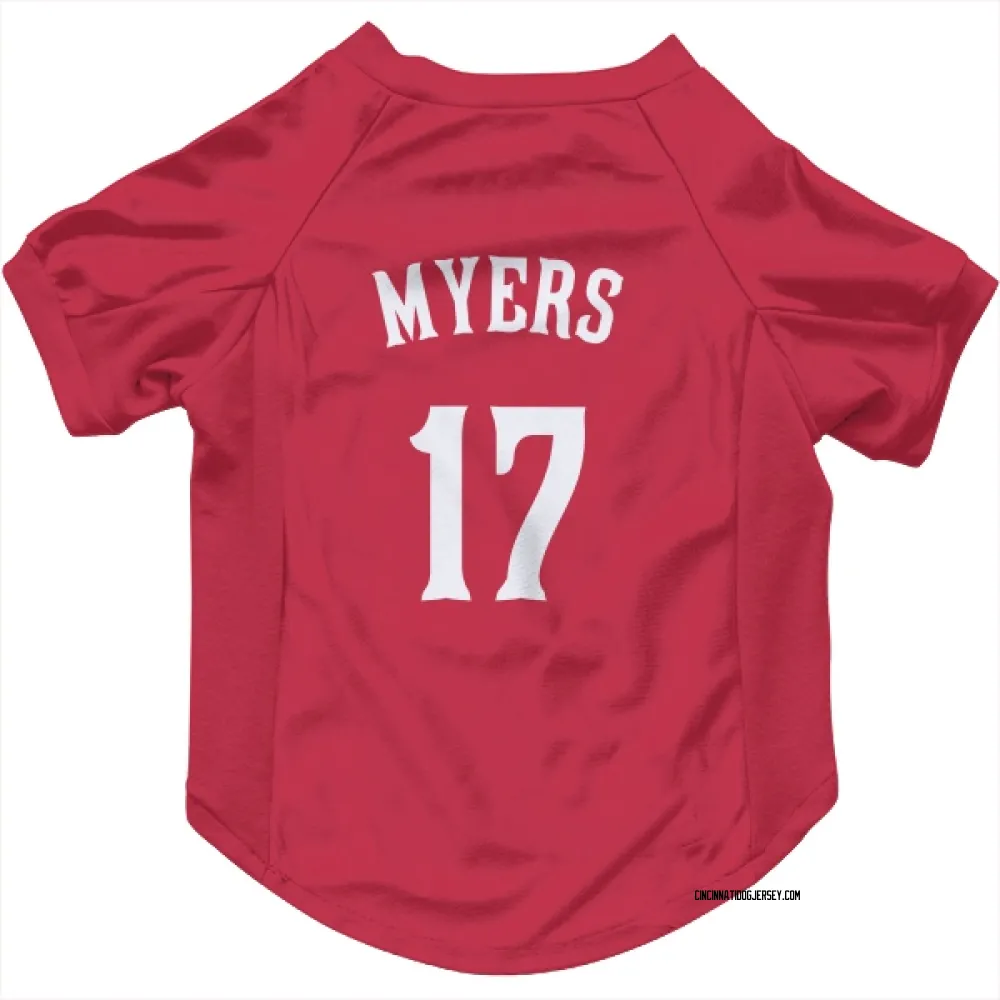 Cincinnati Reds Dane Myers Red Pet Jersey for Dog & Cat