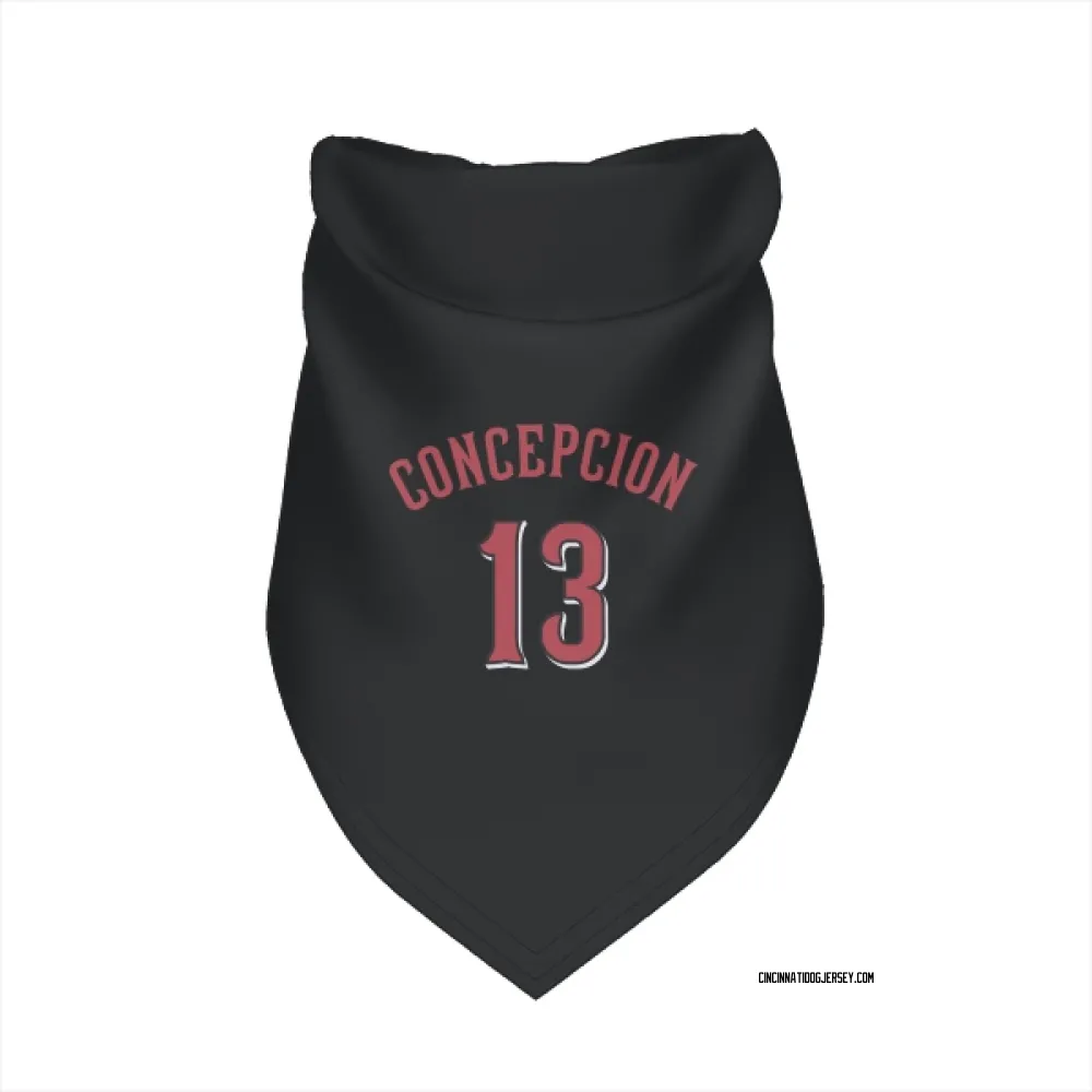 Cincinnati Reds Dave Concepcion Black Pet Bandana for Dog & Cat