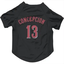 Cincinnati Reds Dave Concepcion Black Pet Jersey for Dog & Cat