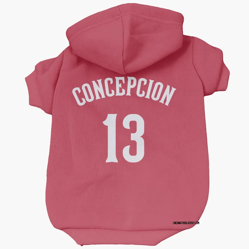 Cincinnati Reds Dave Concepcion Red Pet Hoodie for Dog & Cat