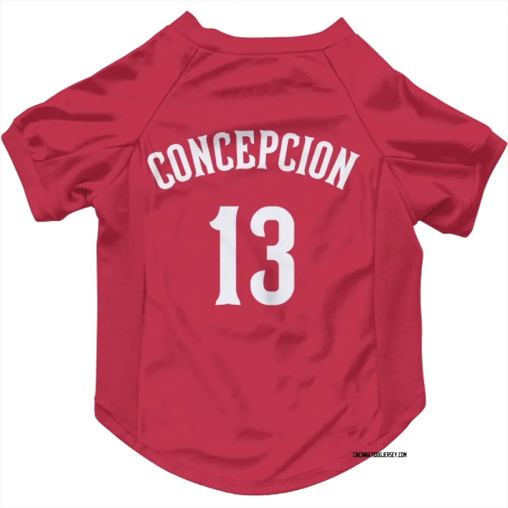 Cincinnati Reds Dave Concepcion Red Pet Jersey for Dog & Cat