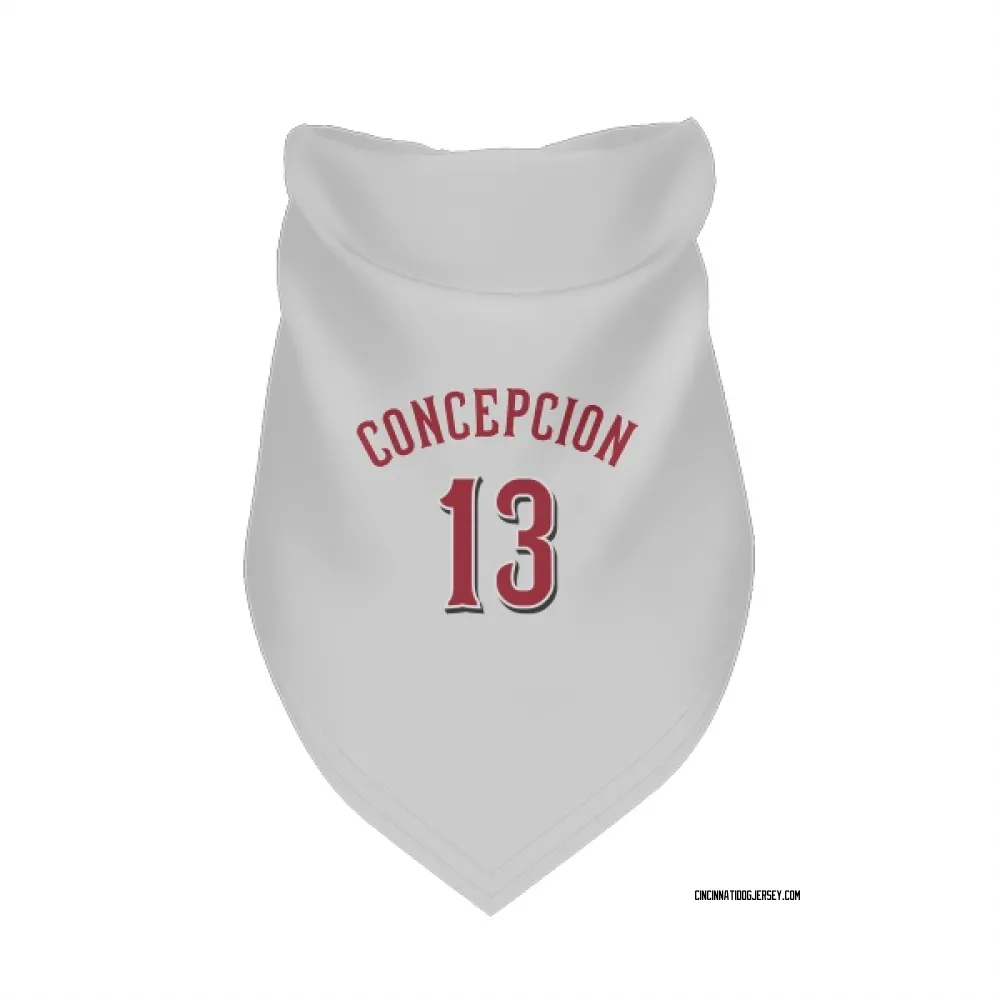 Cincinnati Reds Dave Concepcion White Pet Bandana for Dog & Cat