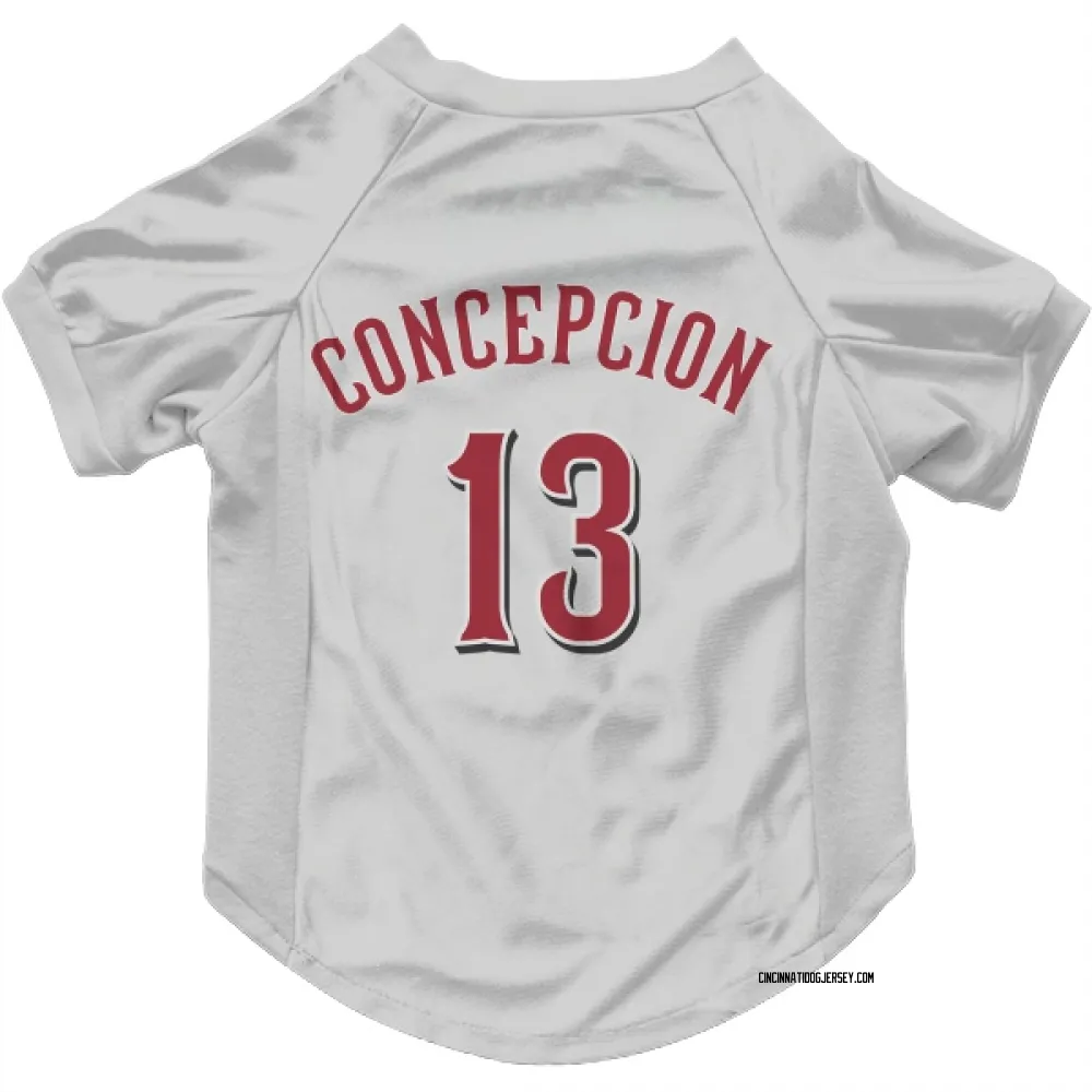 Cincinnati Reds Dave Concepcion White Pet Jersey for Dog & Cat