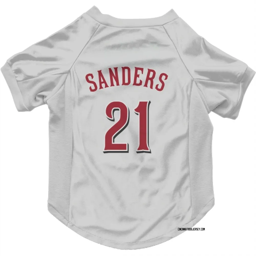Cincinnati Reds Deion Sanders White Pet Jersey for Dog & Cat
