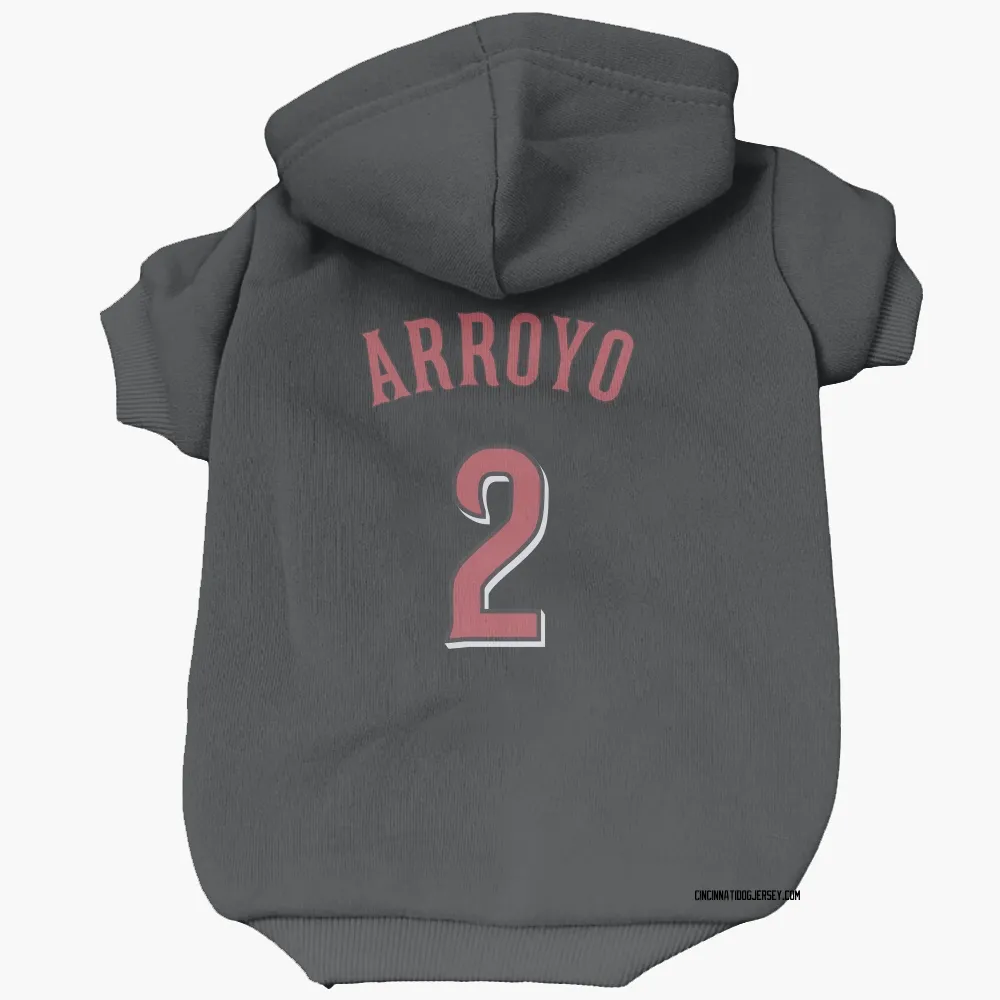 Cincinnati Reds Edwin Arroyo Black Pet Hoodie for Dog & Cat