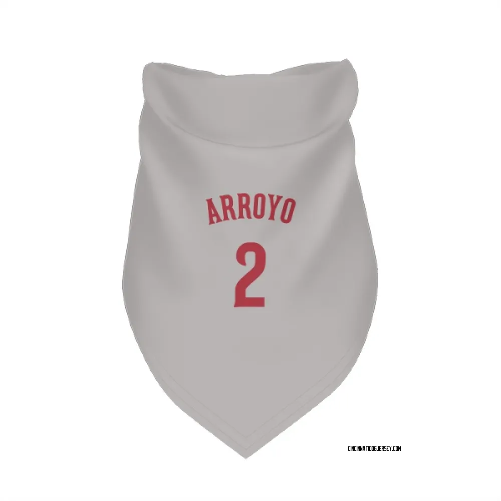 Cincinnati Reds Edwin Arroyo Gray Pet Bandana for Dog & Cat