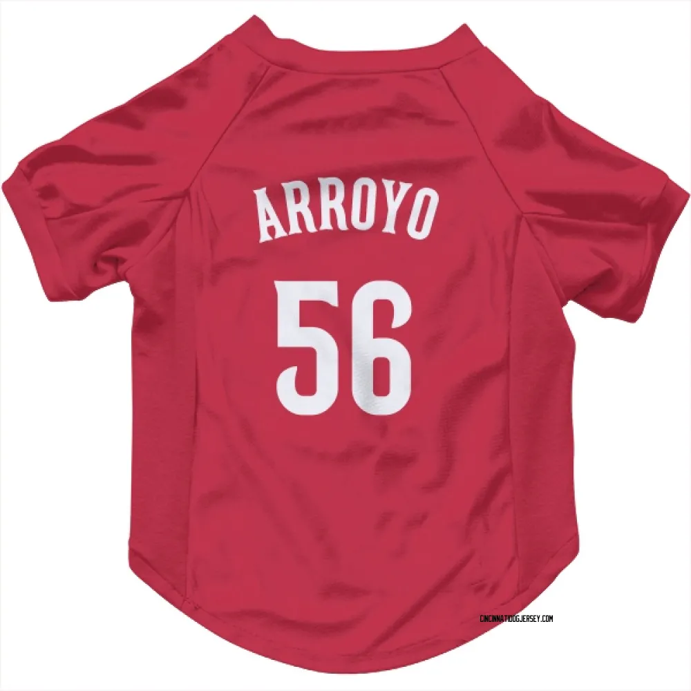 Cincinnati Reds Edwin Arroyo Red Pet Jersey for Dog & Cat