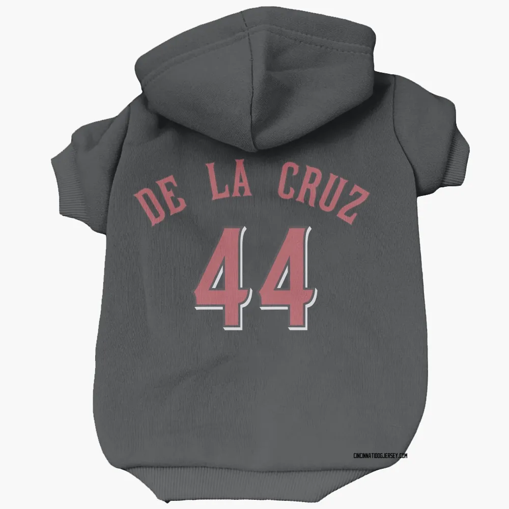 Cincinnati Reds Elly De La Cruz Black Pet Hoodie for Dog & Cat