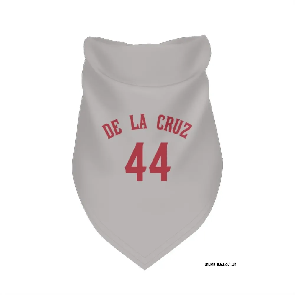 Cincinnati Reds Elly De La Cruz Gray Pet Bandana for Dog & Cat