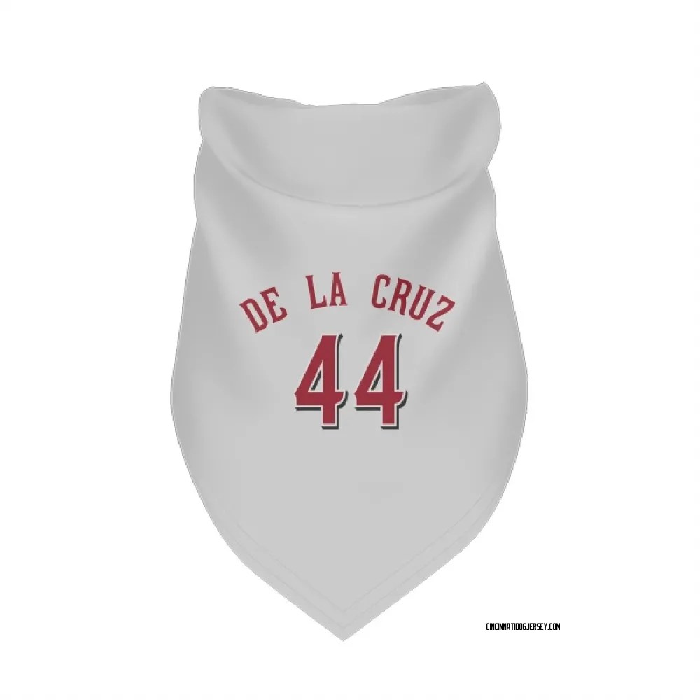Cincinnati Reds Elly De La Cruz White Pet Bandana for Dog & Cat