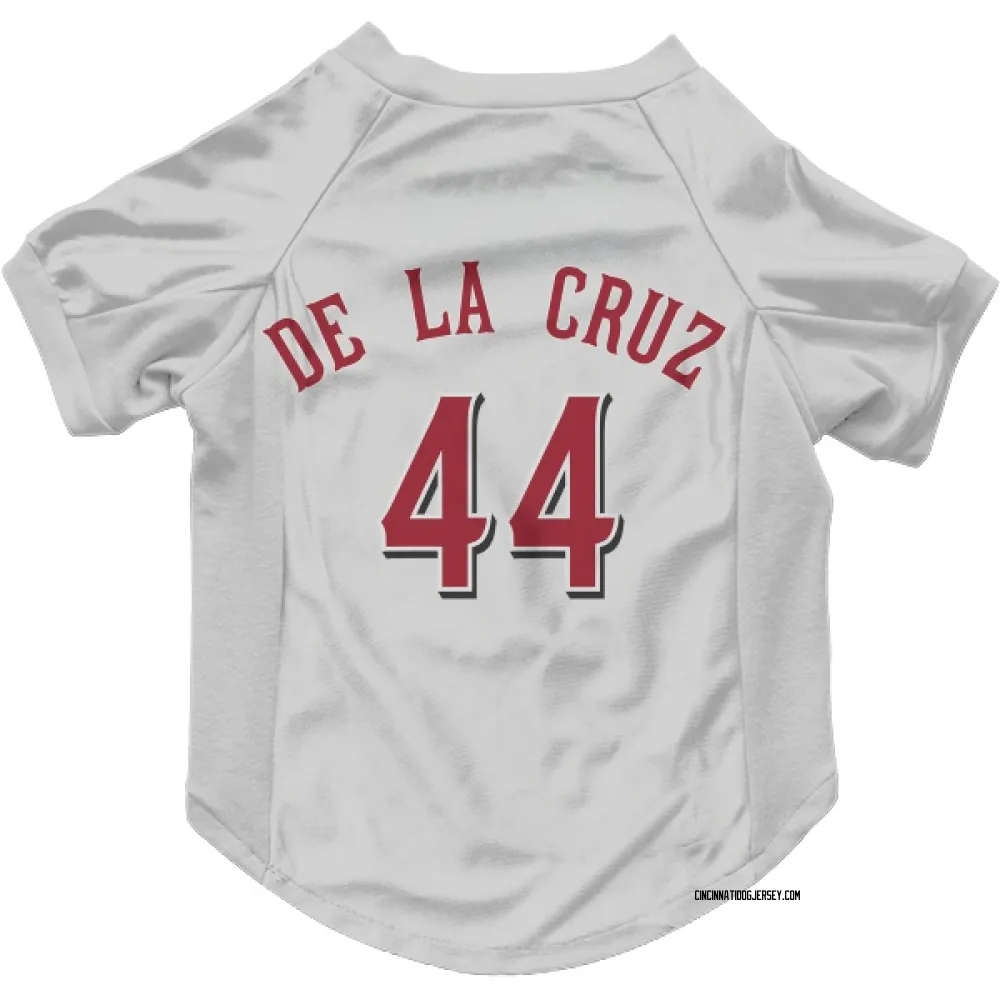 Cincinnati Reds Elly De La Cruz White Pet Jersey for Dog & Cat