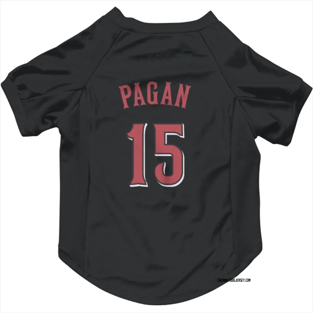 Cincinnati Reds Emilio Pagan Black Pet Jersey for Dog & Cat