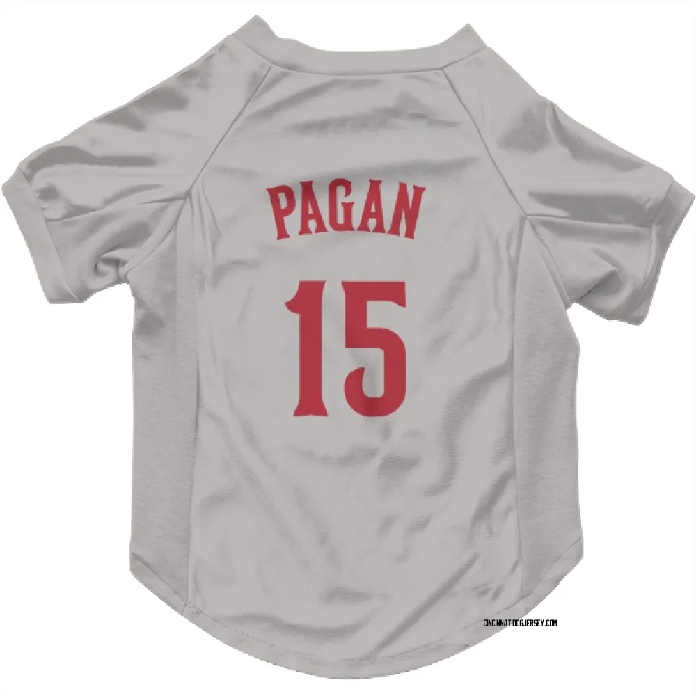 Cincinnati Reds Emilio Pagan Gray Pet Jersey for Dog & Cat