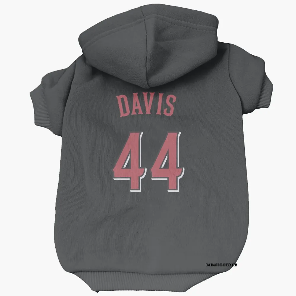 Cincinnati Reds Eric Davis Black Pet Hoodie for Dog & Cat