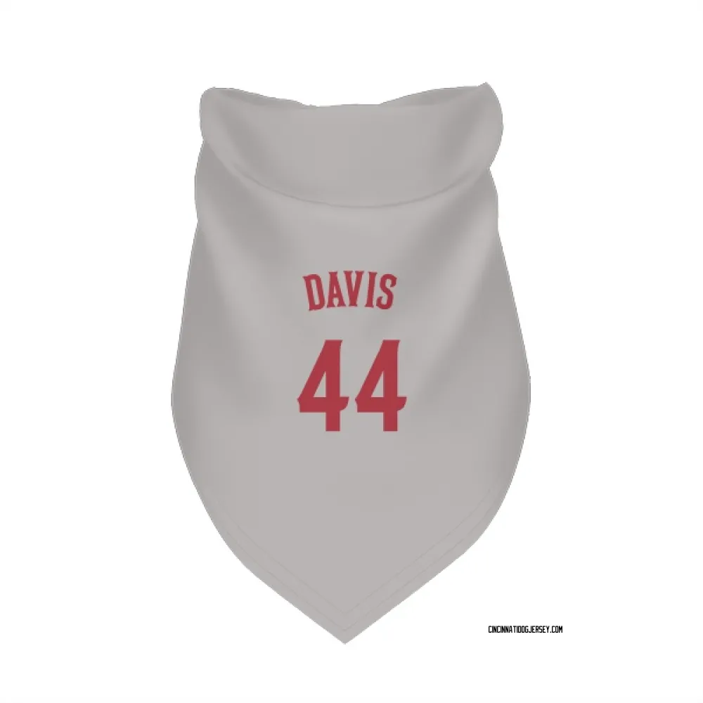 Cincinnati Reds Eric Davis Gray Pet Bandana for Dog & Cat