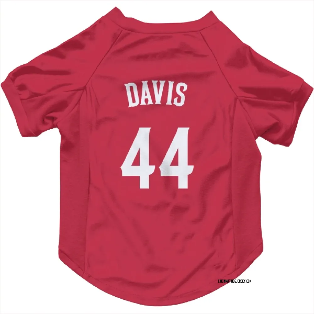 Cincinnati Reds Eric Davis Red Pet Jersey for Dog & Cat