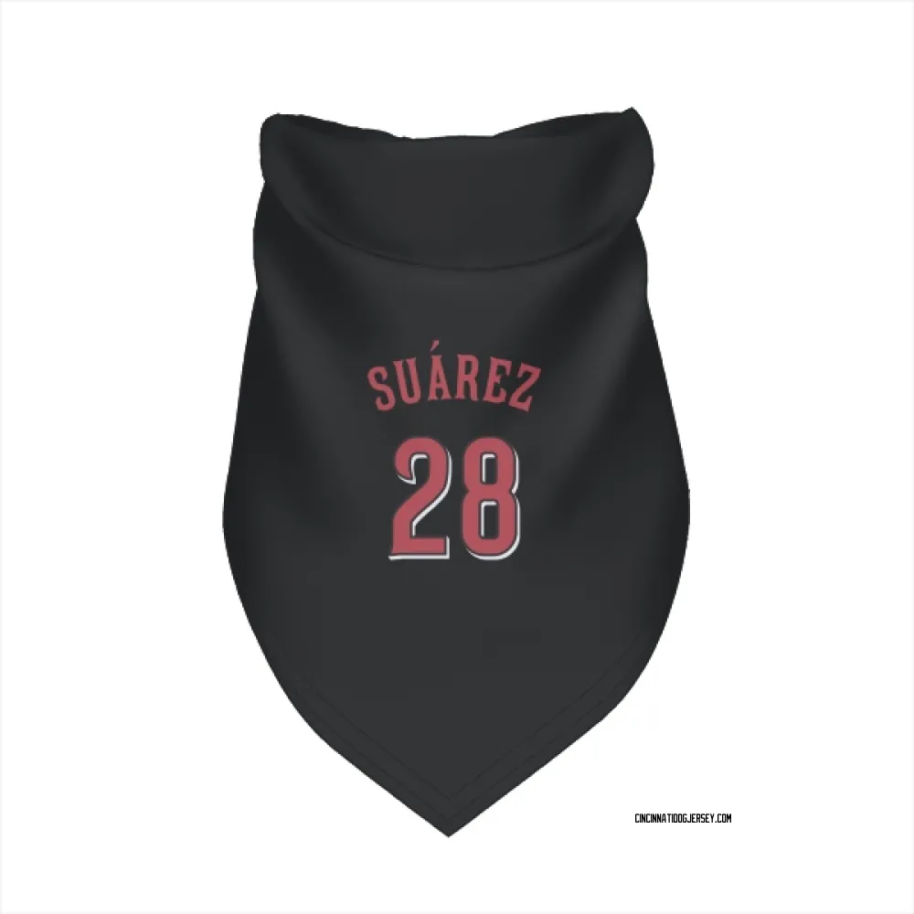 Cincinnati Reds Eugenio Suarez Black Pet Bandana for Dog & Cat