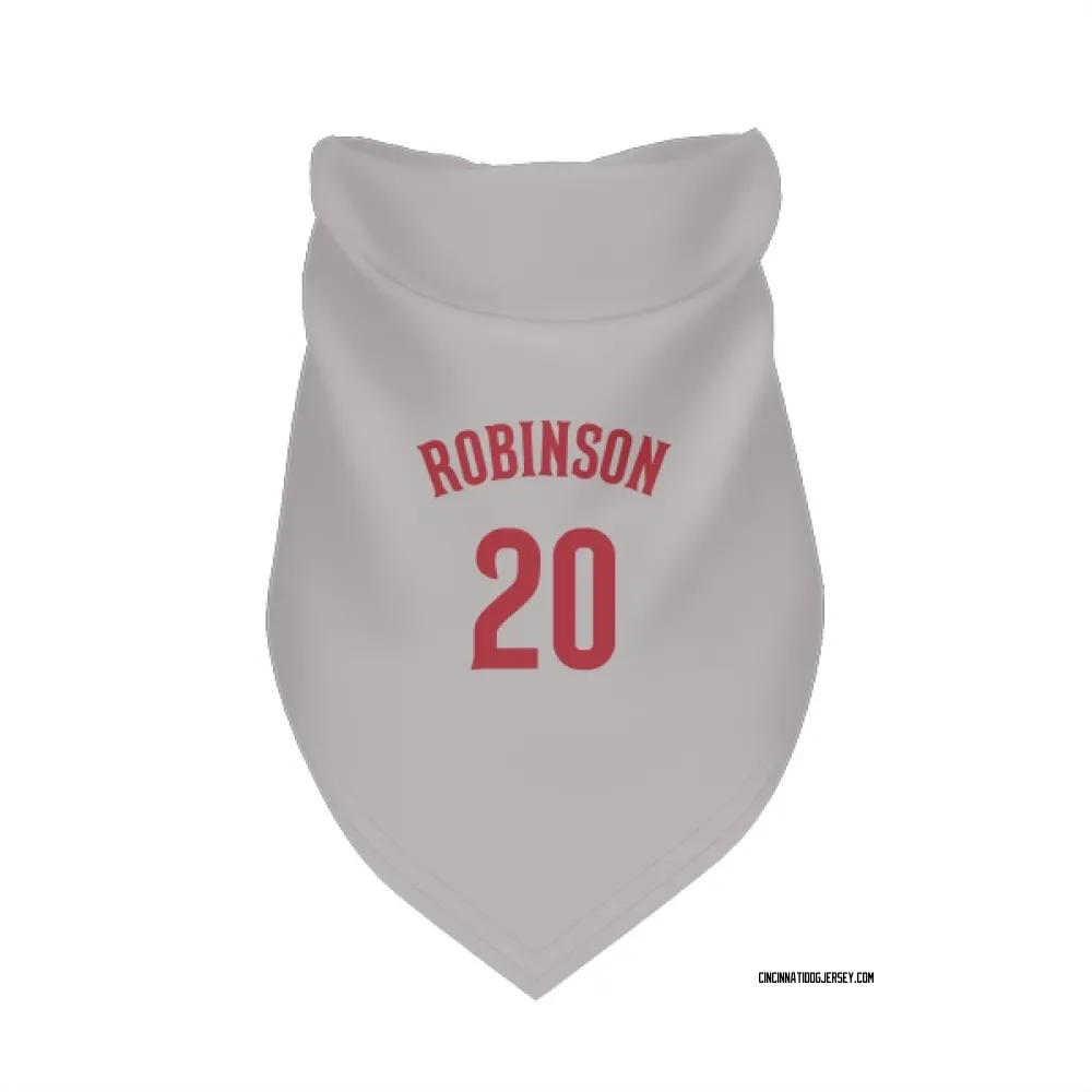 Cincinnati Reds Frank Robinson Gray Pet Bandana for Dog & Cat