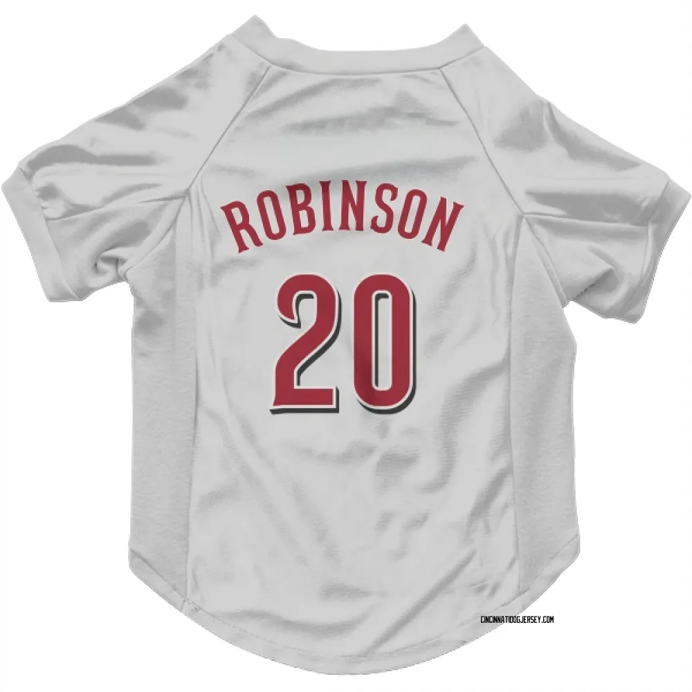 Cincinnati Reds Frank Robinson White Pet Jersey for Dog & Cat