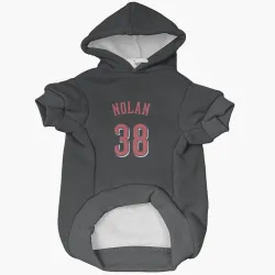 Cincinnati Reds Gary Nolan Black Pet Hoodie for Dog & Cat