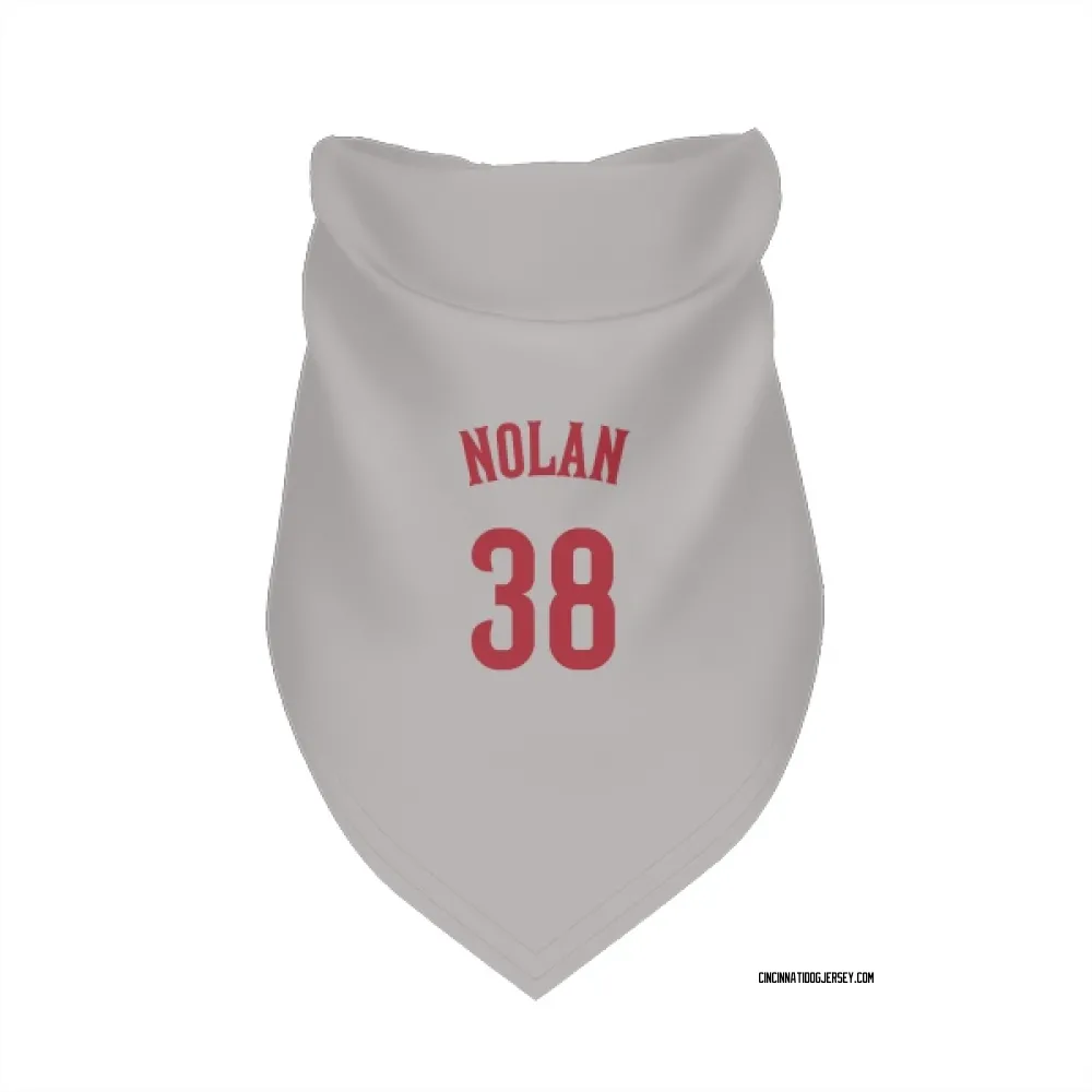 Cincinnati Reds Gary Nolan Gray Pet Bandana for Dog & Cat
