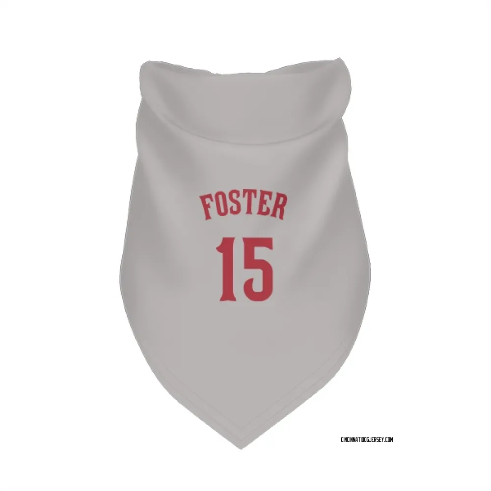 Cincinnati Reds George Foster Gray Pet Bandana for Dog & Cat