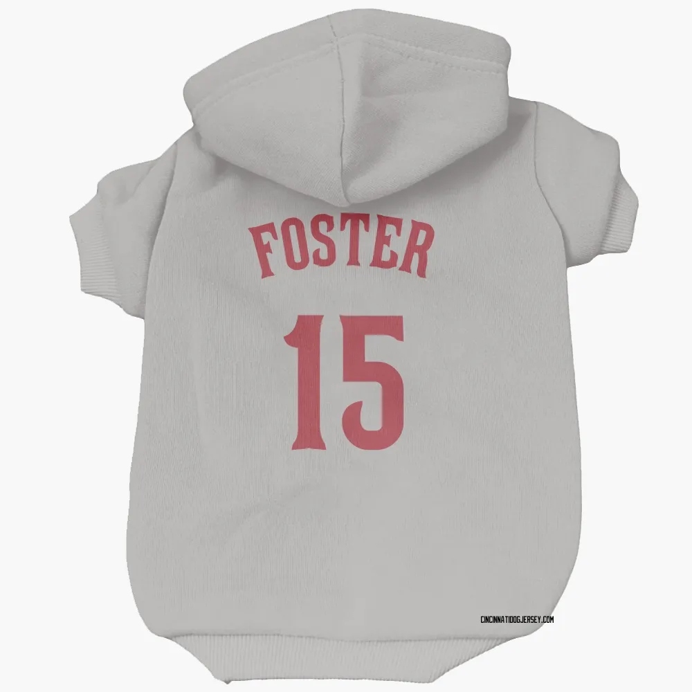 Cincinnati Reds George Foster Gray Pet Hoodie for Dog & Cat