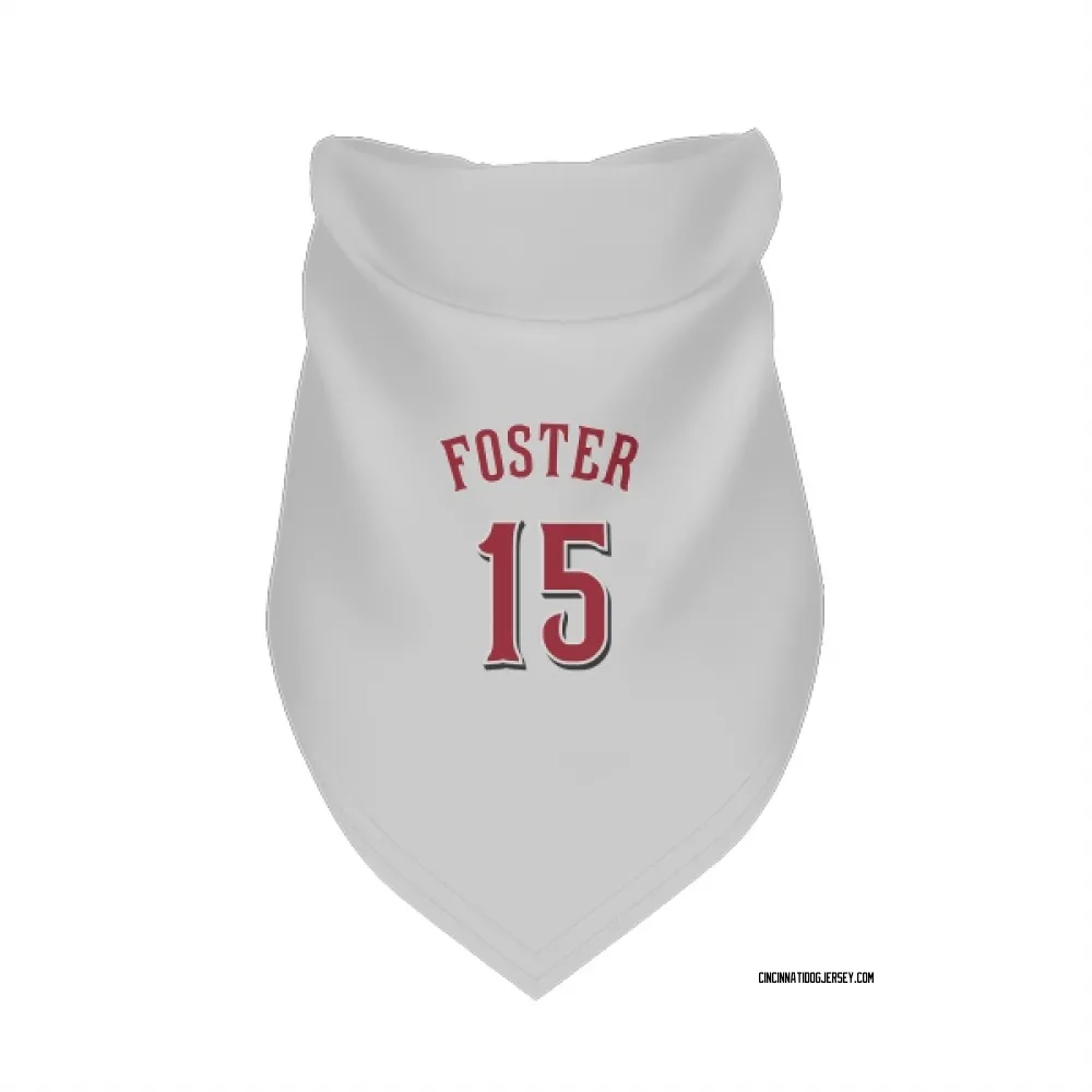 Cincinnati Reds George Foster White Pet Bandana for Dog & Cat