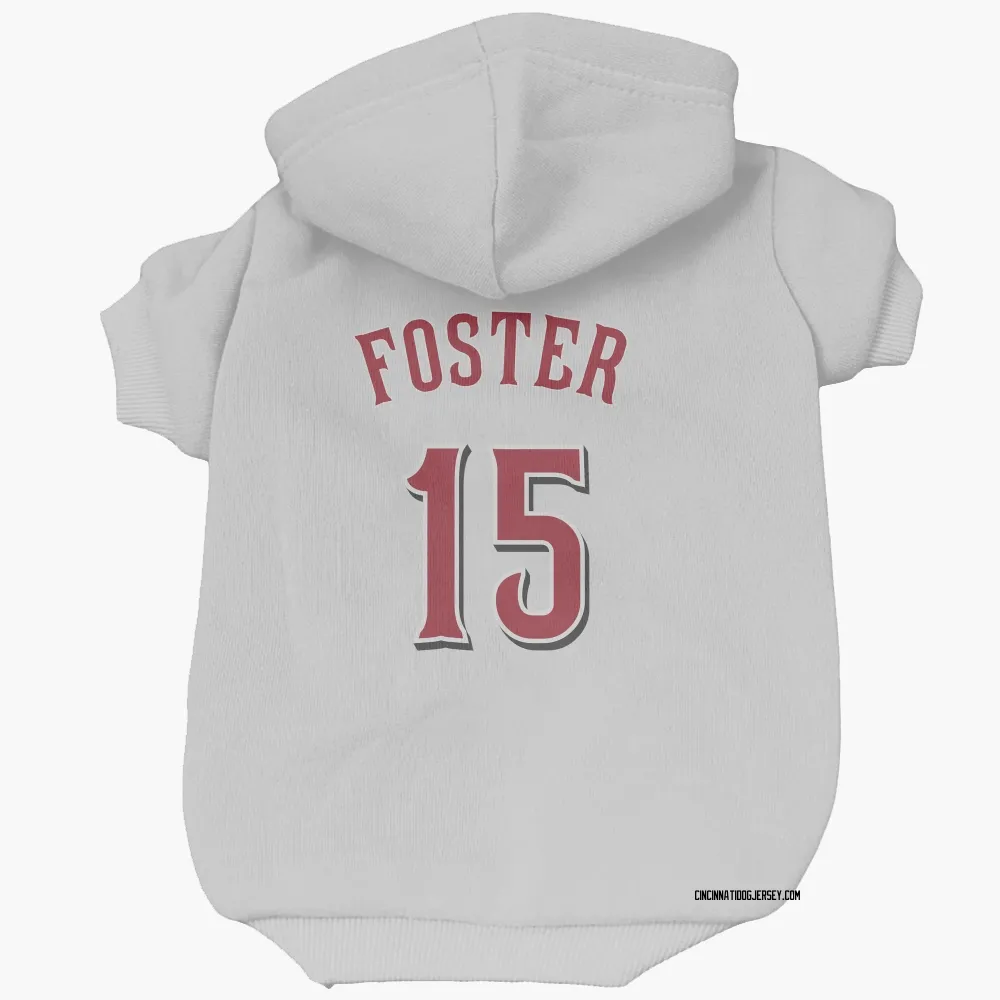 Cincinnati Reds George Foster White Pet Hoodie for Dog & Cat
