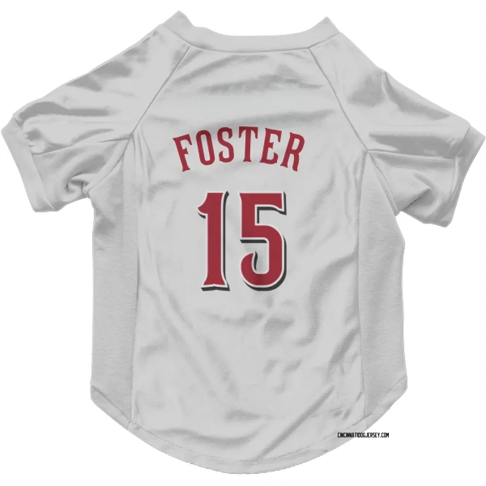 Cincinnati Reds George Foster White Pet Jersey for Dog & Cat