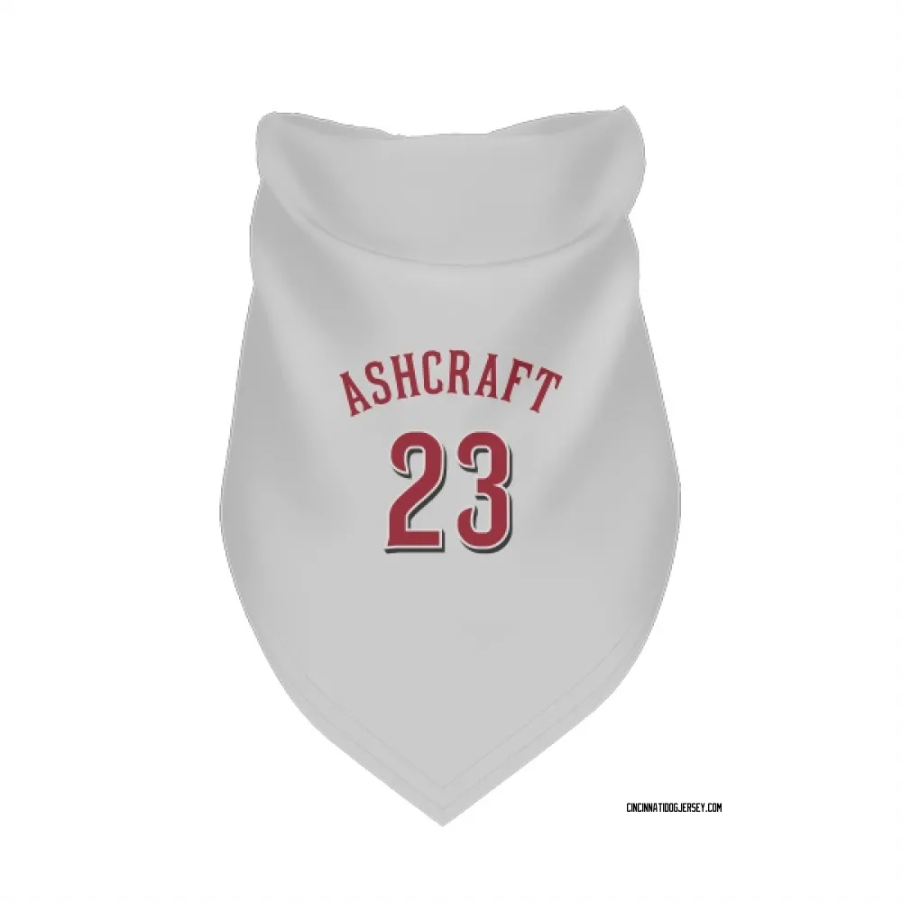 Cincinnati Reds Graham Ashcraft White Pet Bandana for Dog & Cat