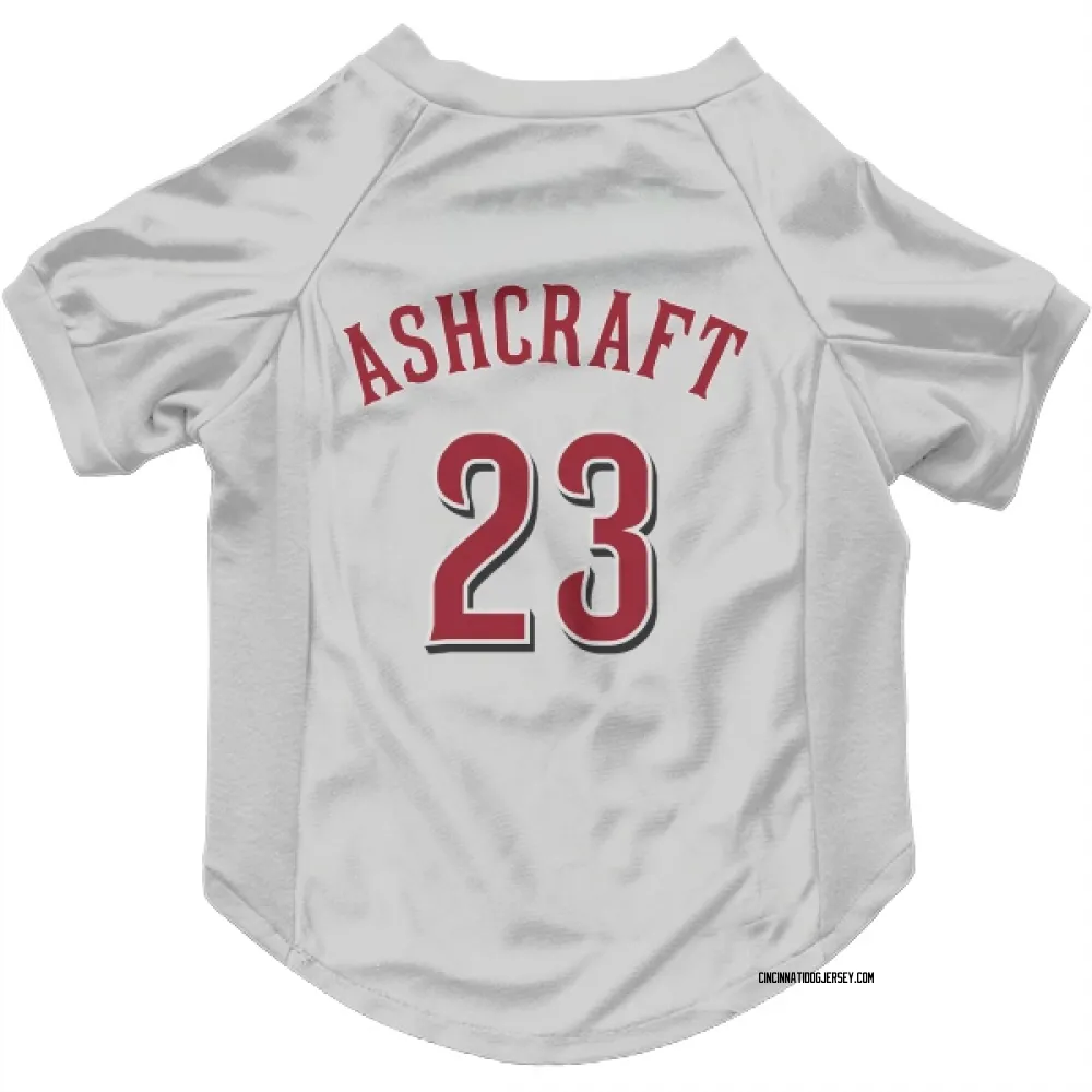 Cincinnati Reds Graham Ashcraft White Pet Jersey for Dog & Cat