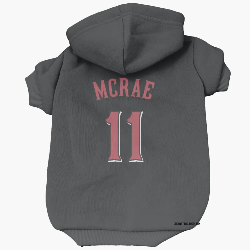 Cincinnati Reds Hal Mcrae Black Pet Hoodie for Dog & Cat