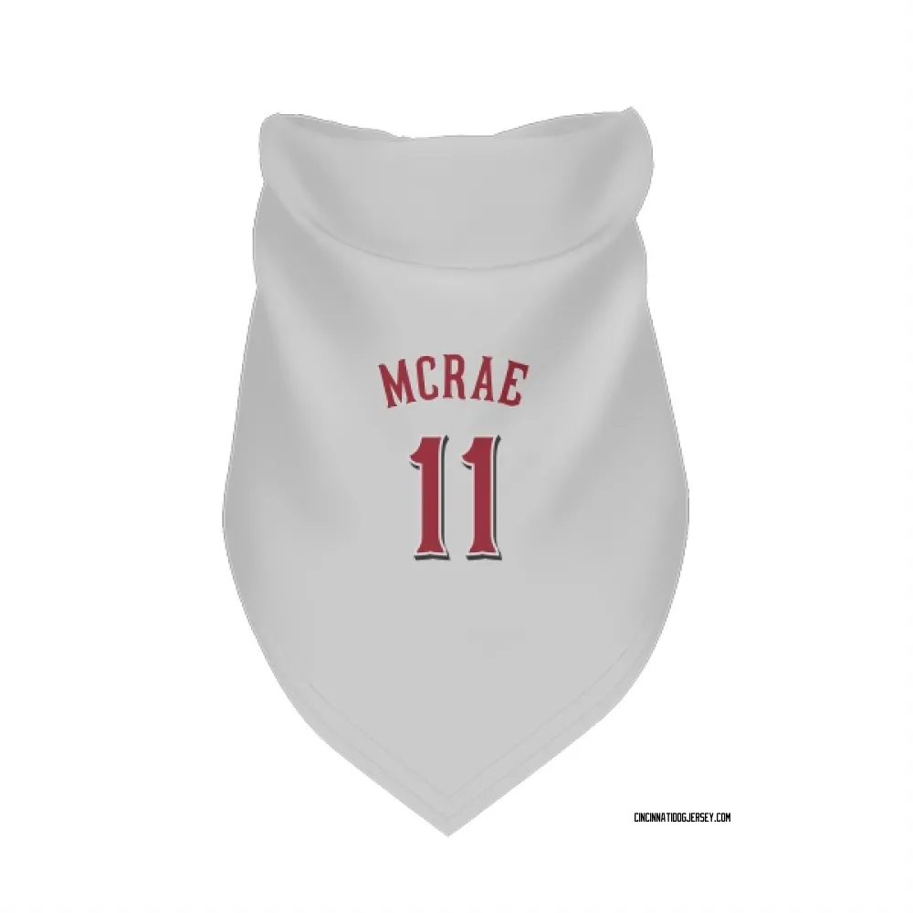 Cincinnati Reds Hal Mcrae White Pet Bandana for Dog & Cat