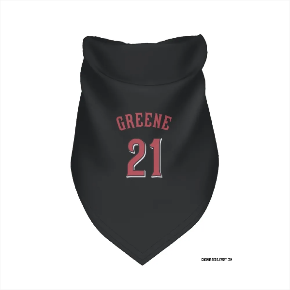 Cincinnati Reds Hunter Greene Black Pet Bandana for Dog & Cat
