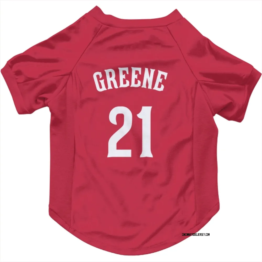 Cincinnati Reds Hunter Greene Red Pet Jersey for Dog & Cat
