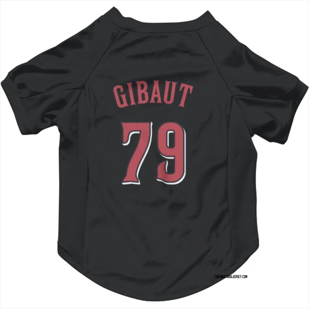 Cincinnati Reds Ian Gibaut Black Pet Jersey for Dog & Cat