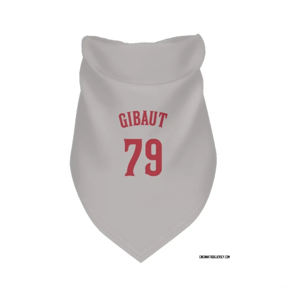 Cincinnati Reds Ian Gibaut Gray Pet Bandana for Dog & Cat
