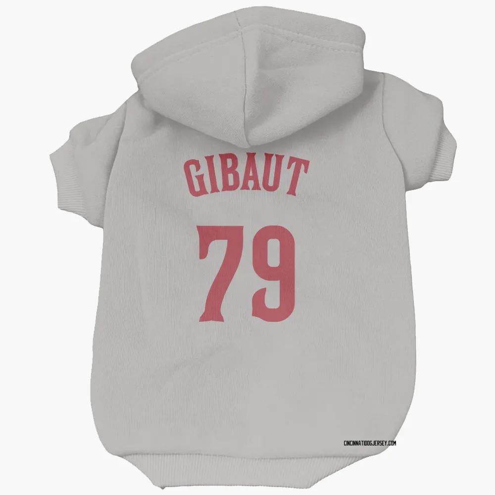 Cincinnati Reds Ian Gibaut Gray Pet Hoodie for Dog & Cat