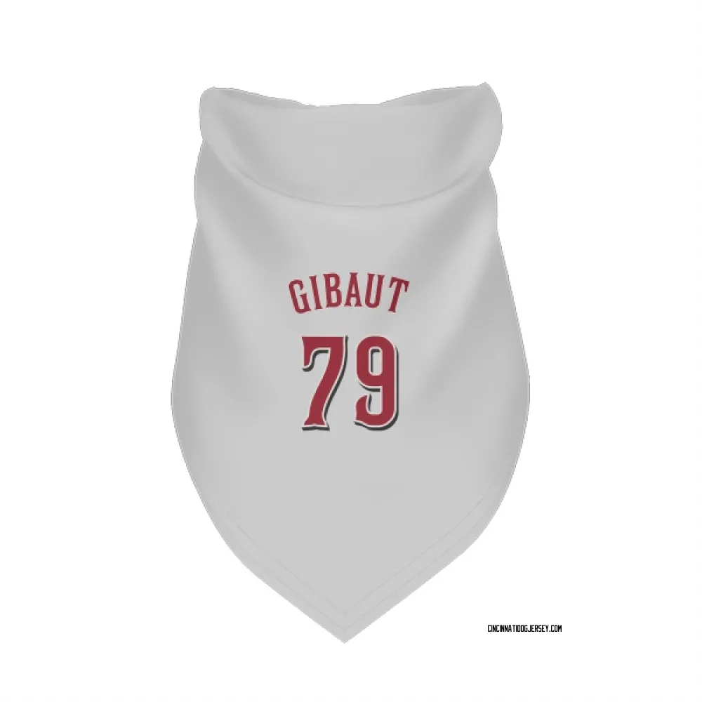 Cincinnati Reds Ian Gibaut White Pet Bandana for Dog & Cat