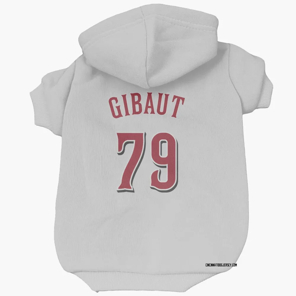 Cincinnati Reds Ian Gibaut White Pet Hoodie for Dog & Cat