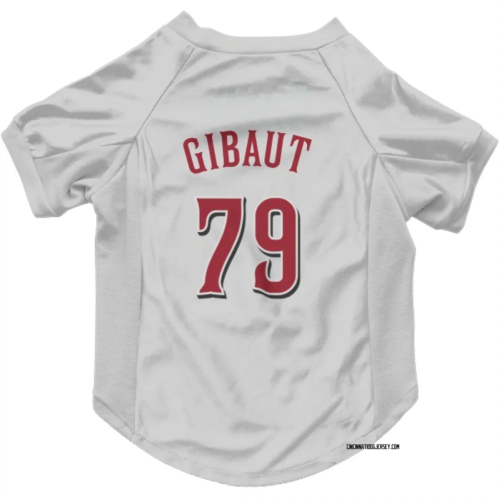 Cincinnati Reds Ian Gibaut White Pet Jersey for Dog & Cat