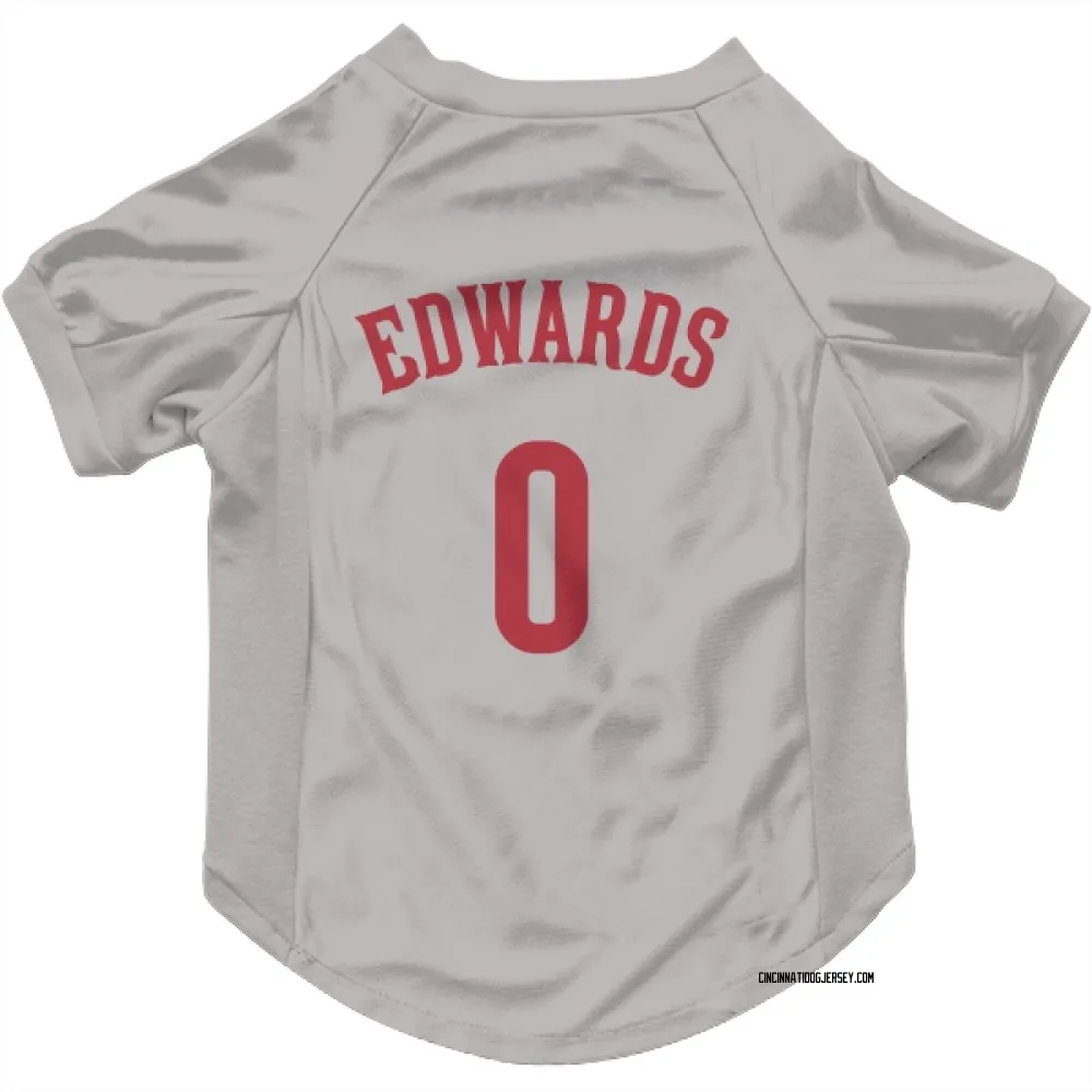 Cincinnati Reds Jacob Edwards Gray Pet Jersey for Dog & Cat