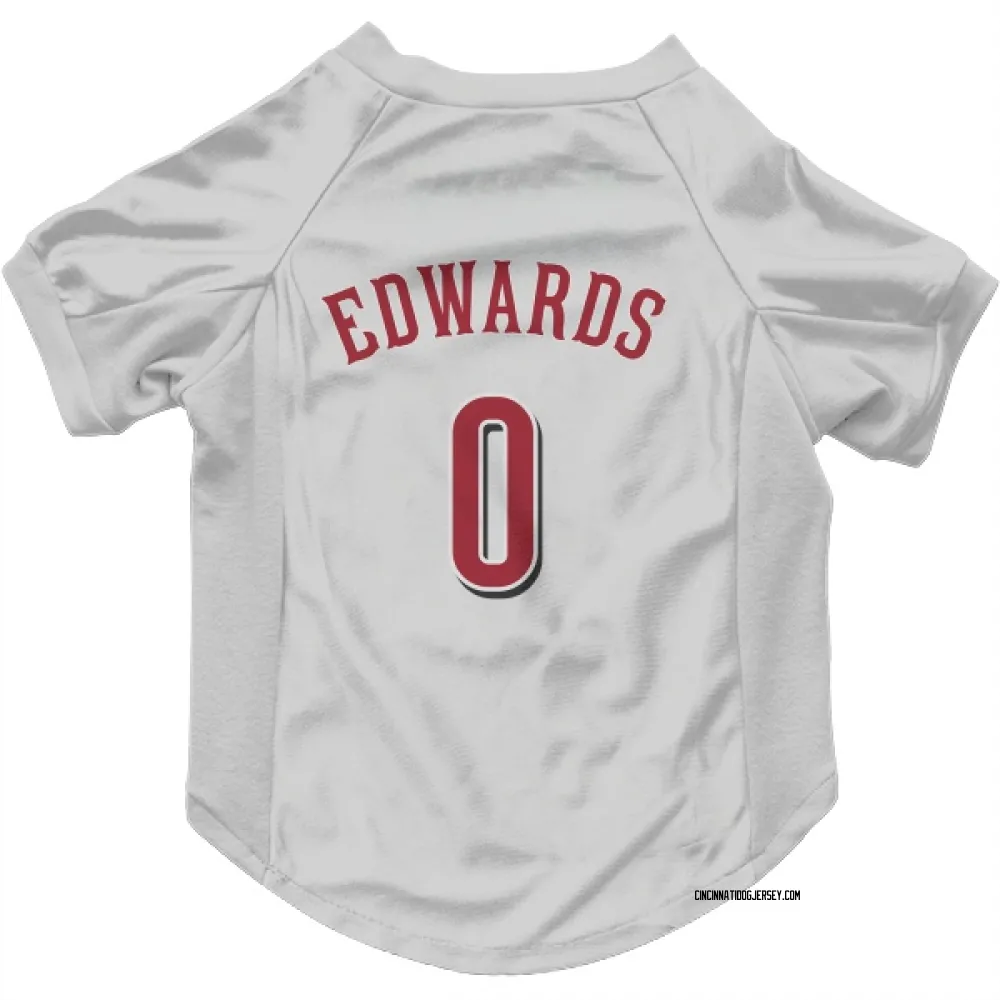 Cincinnati Reds Jacob Edwards White Pet Jersey for Dog & Cat