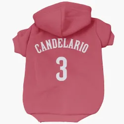 Cincinnati Reds Jeimer Candelario Red Pet Hoodie for Dog & Cat